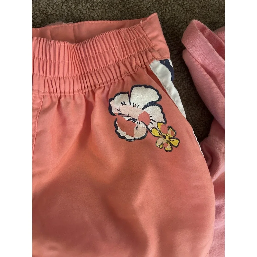 vintage Mossimo girl's Hawaiian floral tracksuit set Size Youth 6/6X